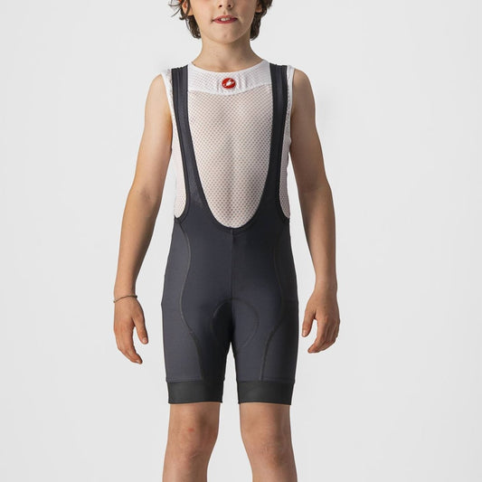 CASTELLI JR COMPETIZIONE BIBSHORT BLACK/WHITE