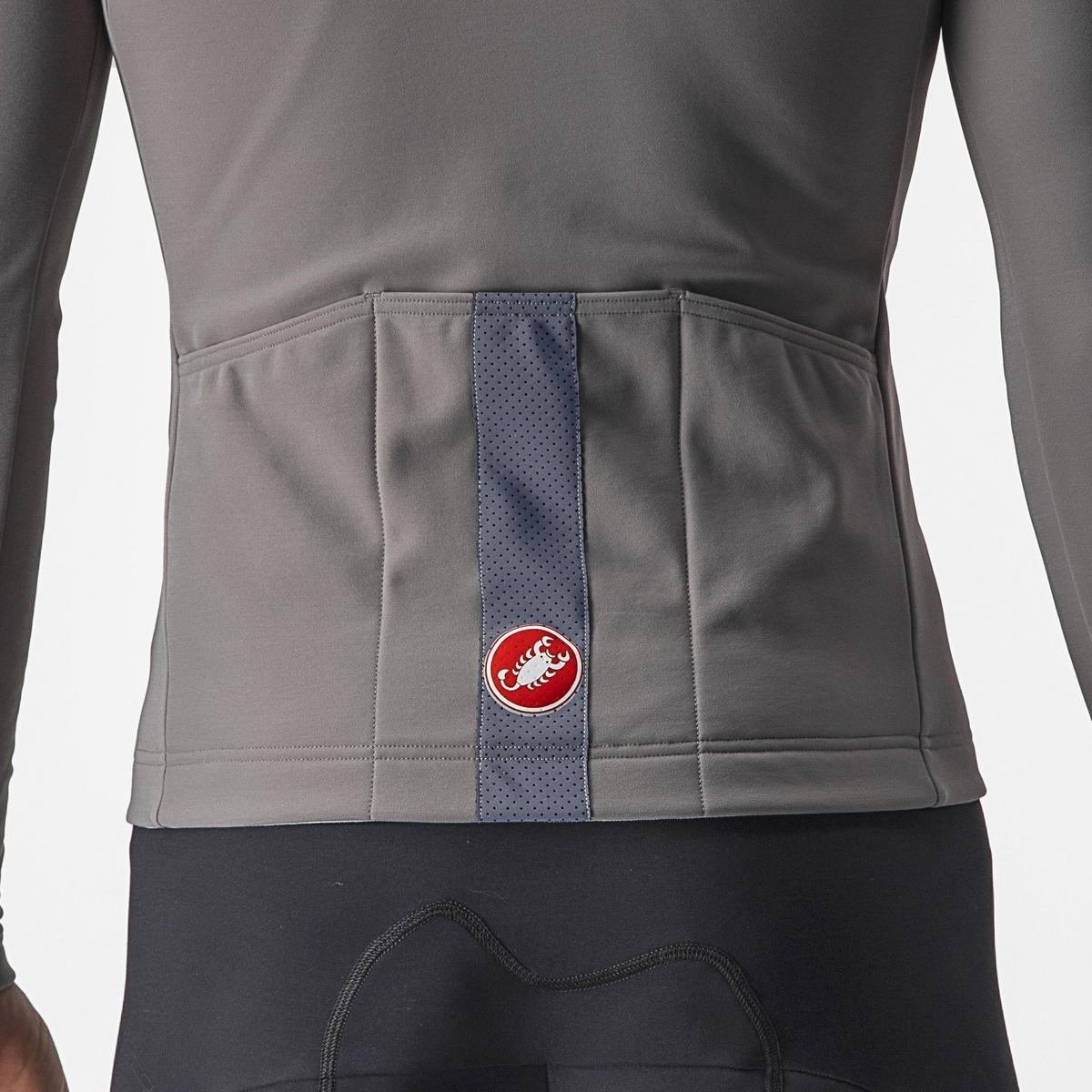 CASTELLI TUTTO NANO RoS JERSEY NICKEL GRAY