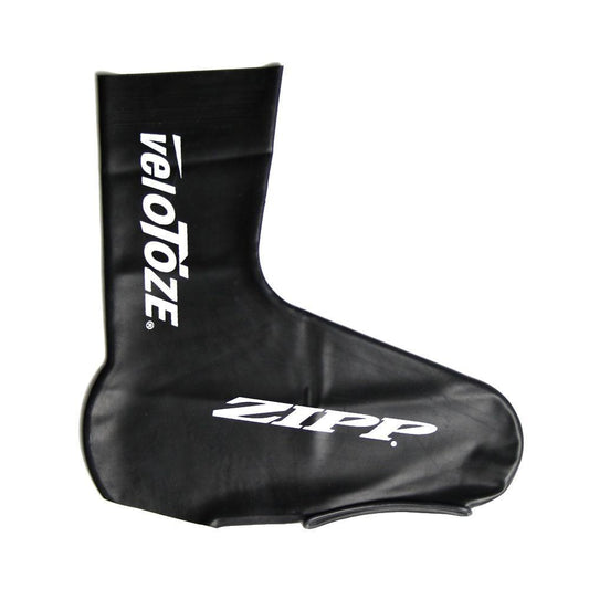 VELOTOZE SHOECOVER TALL BLACK ZIPP LOGO