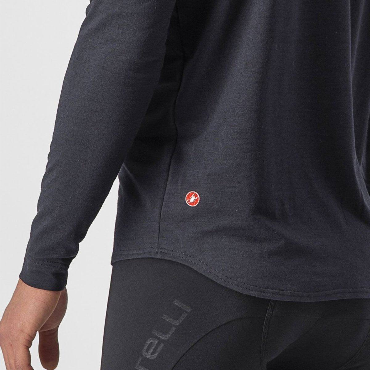 CASTELLI UNLIMITED MERINO LONG SLEEVE LIGHT BLACK/NICKEL GRAY