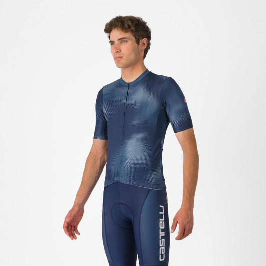CASTELLI VORTICE JERSEY BELGIAN BLUE/LIGHT STEEL BLUE