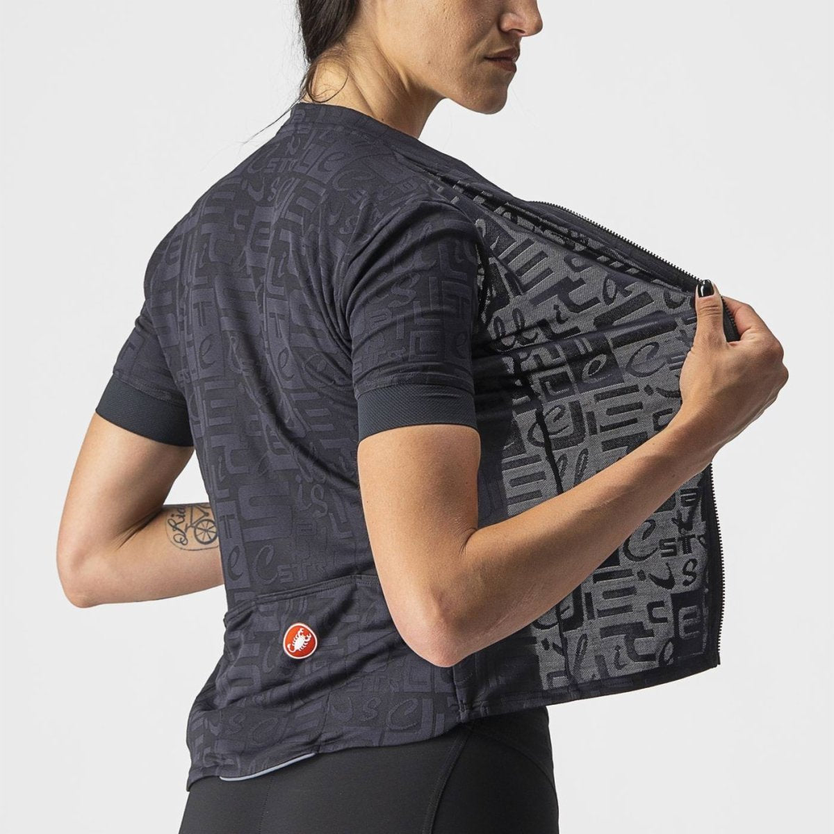 CASTELLI PROMESSA JACQUARD JERSEY LIGHT BLACK