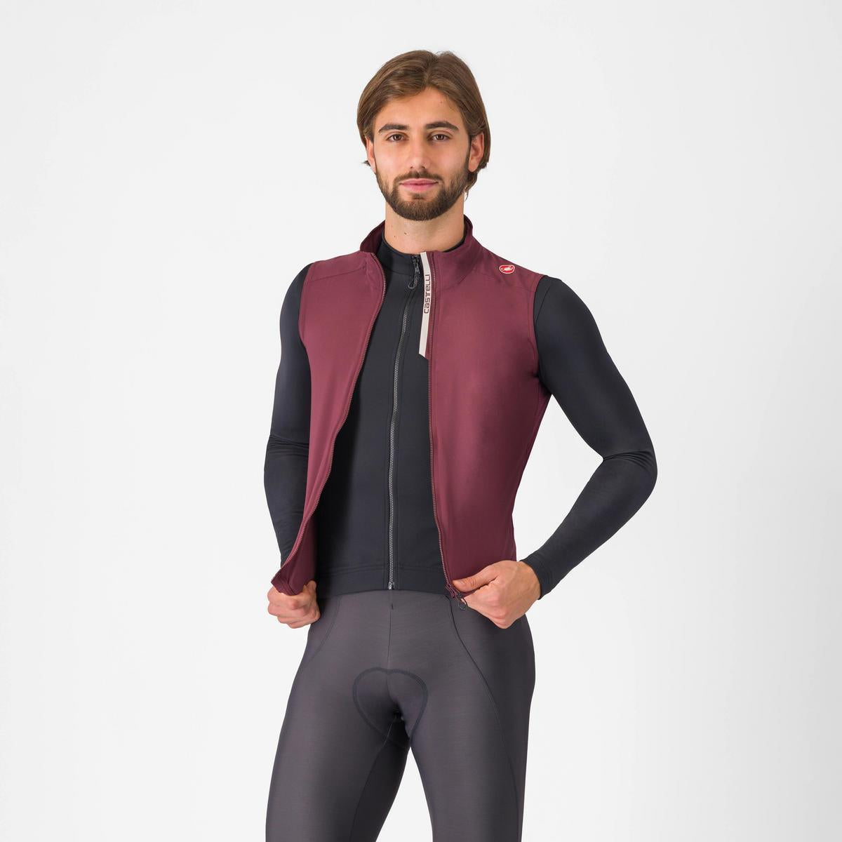 CASTELLI ESPRESSO VEST DEEP BORDEAUX