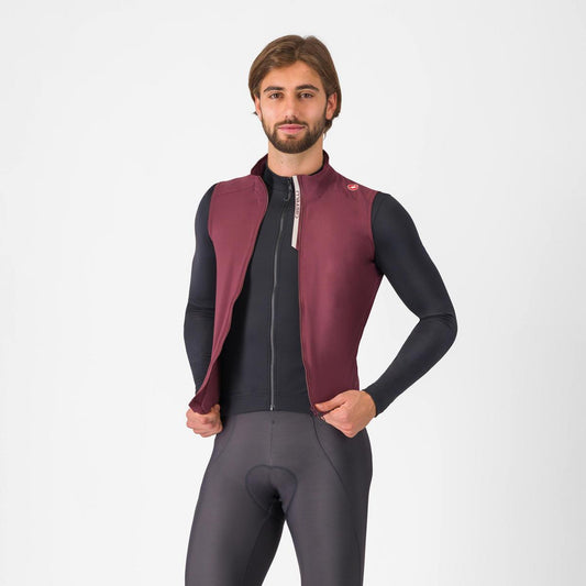 CASTELLI ESPRESSO VEST DEEP BORDEAUX