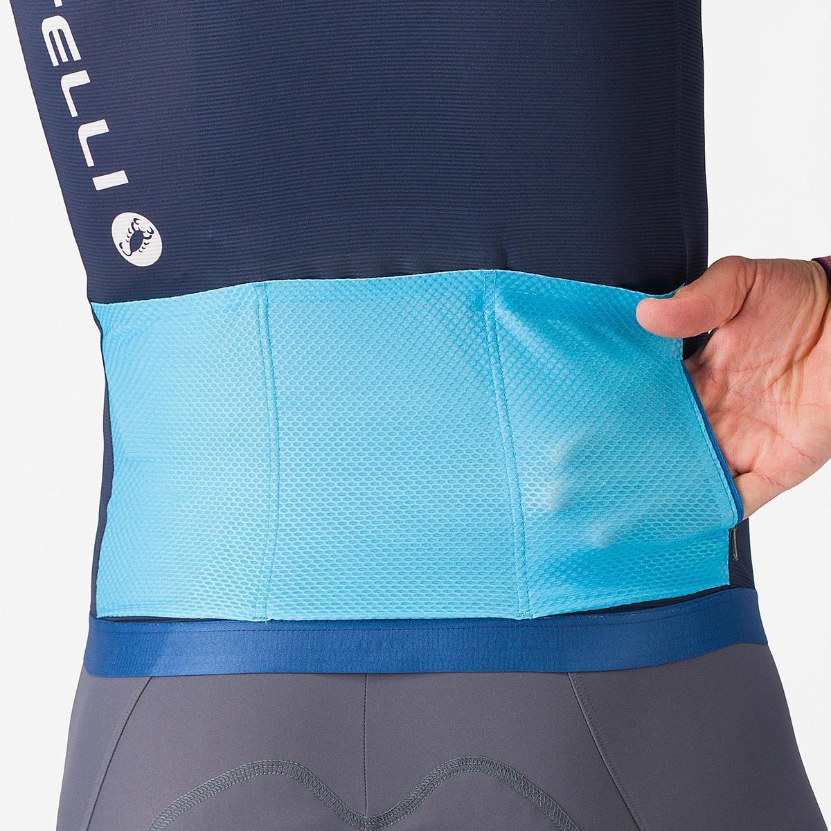 CASTELLI CORRETTO JERSEY BELGIAN BLUE/BLUE FIAMMA-WHITE