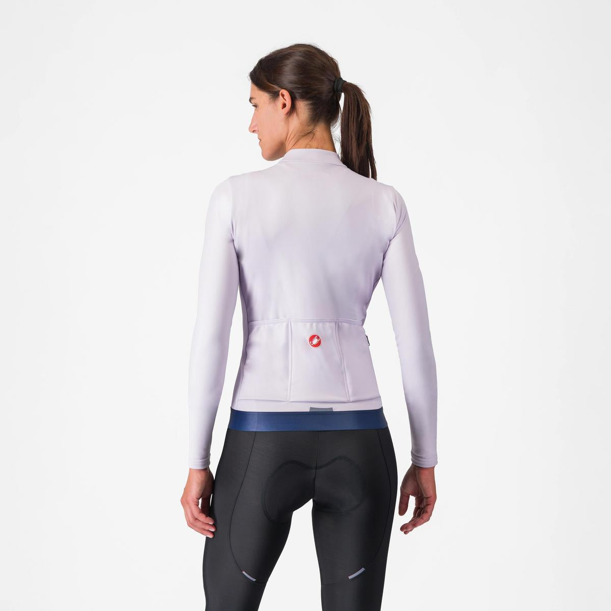 CASTELLI ESPRESSO THERMAL WOMENS JERSEY PURPLE MIST/DEEP PURPLE