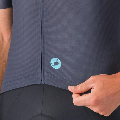 CASTELLI ENTRATA APEX JERSEY TWILIGHT BLUE/NEON COBALT