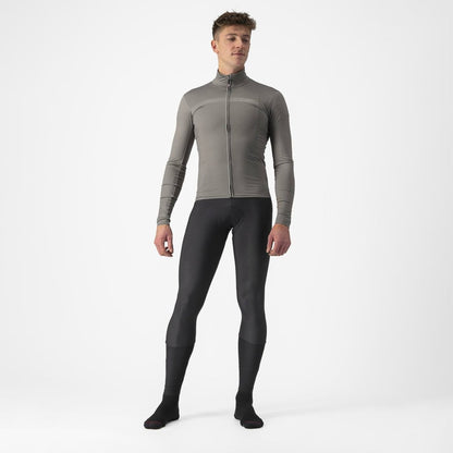 CASTELLI PRO THERMAL MID LS JERSEY NICKEL GRAY