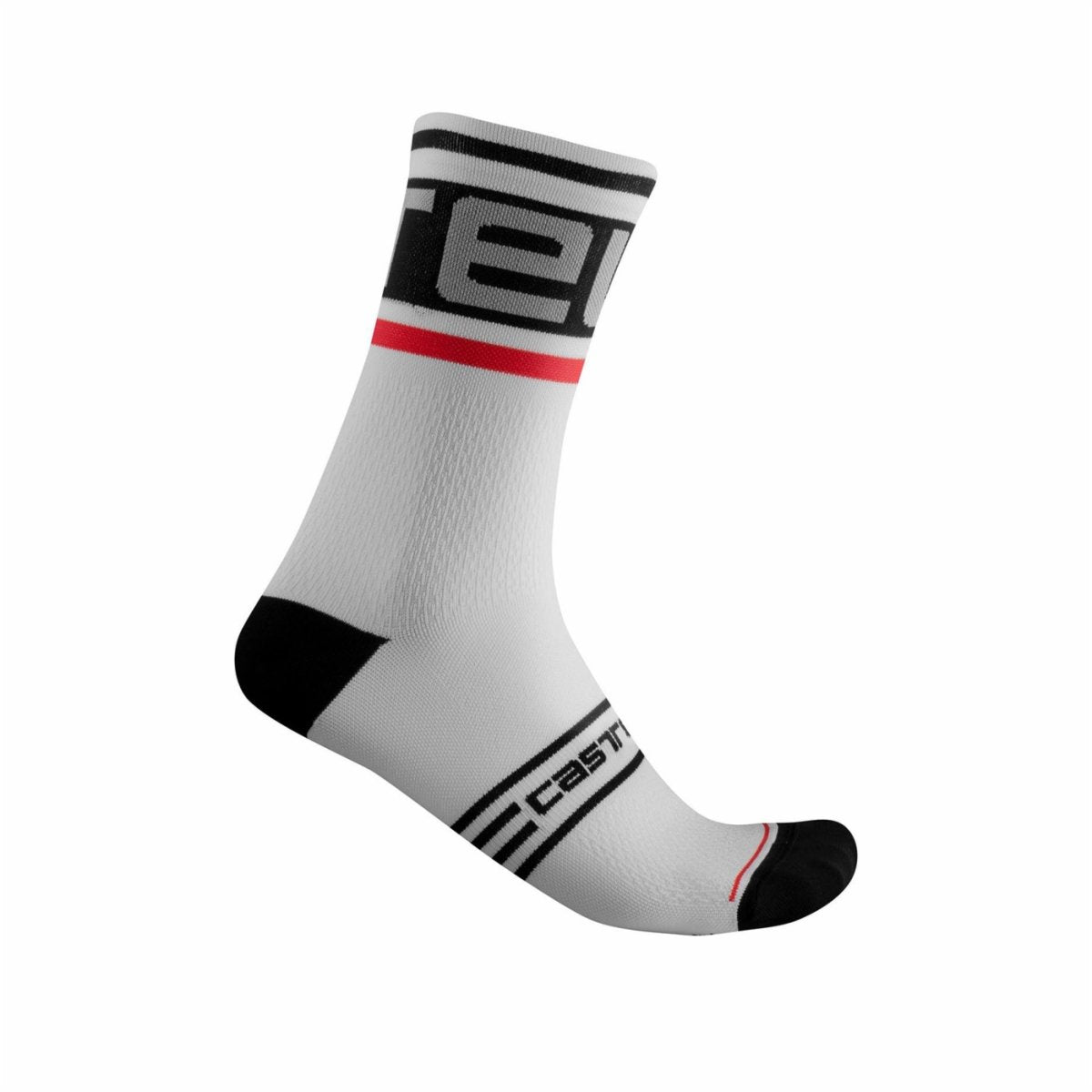 CASTELLI PROLOGO 15 SOCK BLACK/WHITE