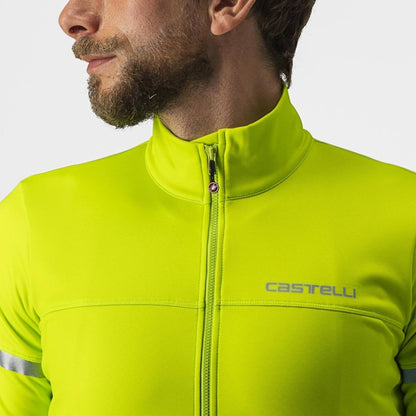 CASTELLI FONDO 2 JERSEY FZ ELECTRIC LIME/SILVER REFLEX