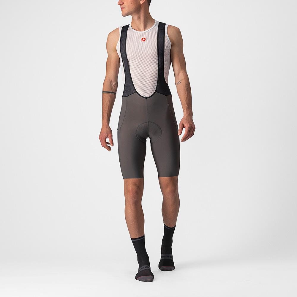 CASTELLI UNLIMITED BIB SHORT FOREST GREY M