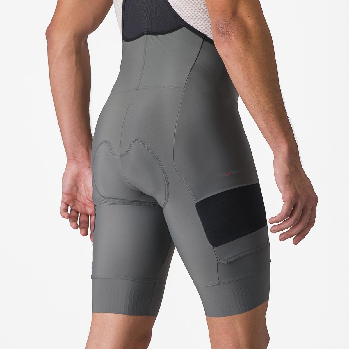 CASTELLI UNLIMITED CARGO BIBSHORT GUNMETAL GRAY