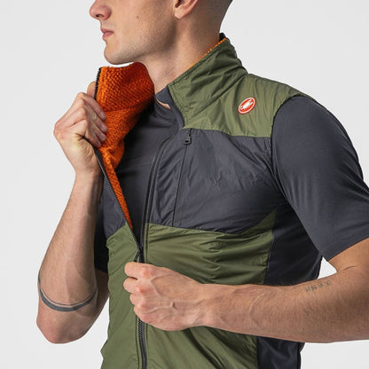 CASTELLI UNLIMITED PUFFY VEST LIGHT MILITARY GREEN/DARK GRAY