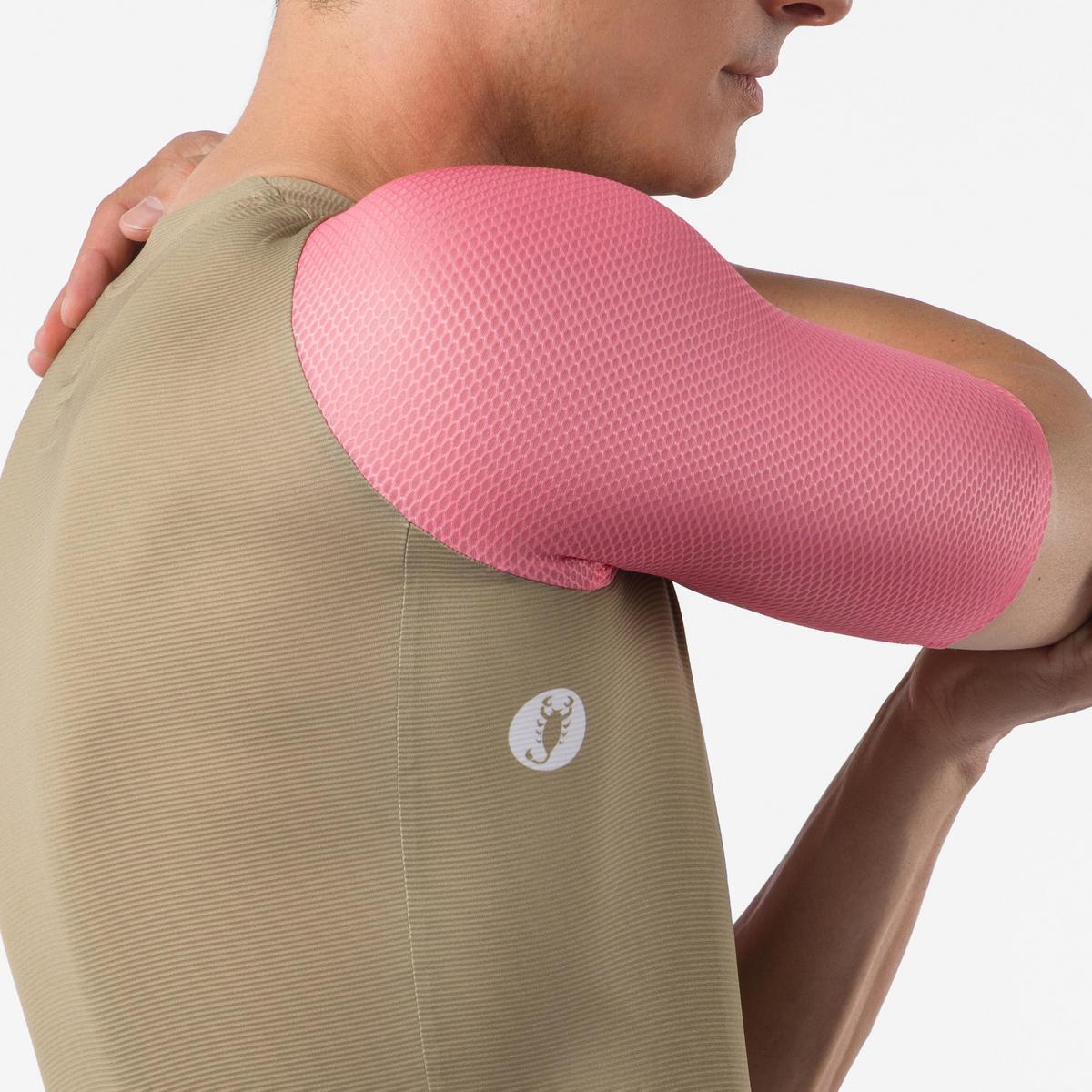 CASTELLI CORRETTO JERSEY ELMWOOD/ROSA GIRO-WHITE