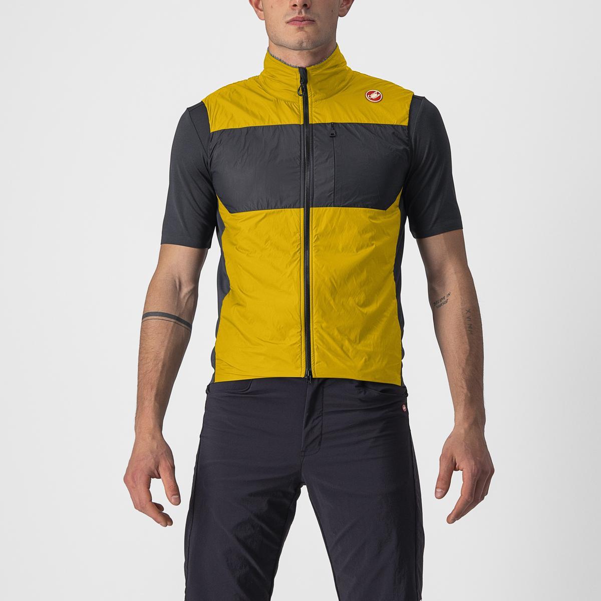 CASTELLI UNLIMITED PUFFY VEST GOLDENROD/DARK GRAY
