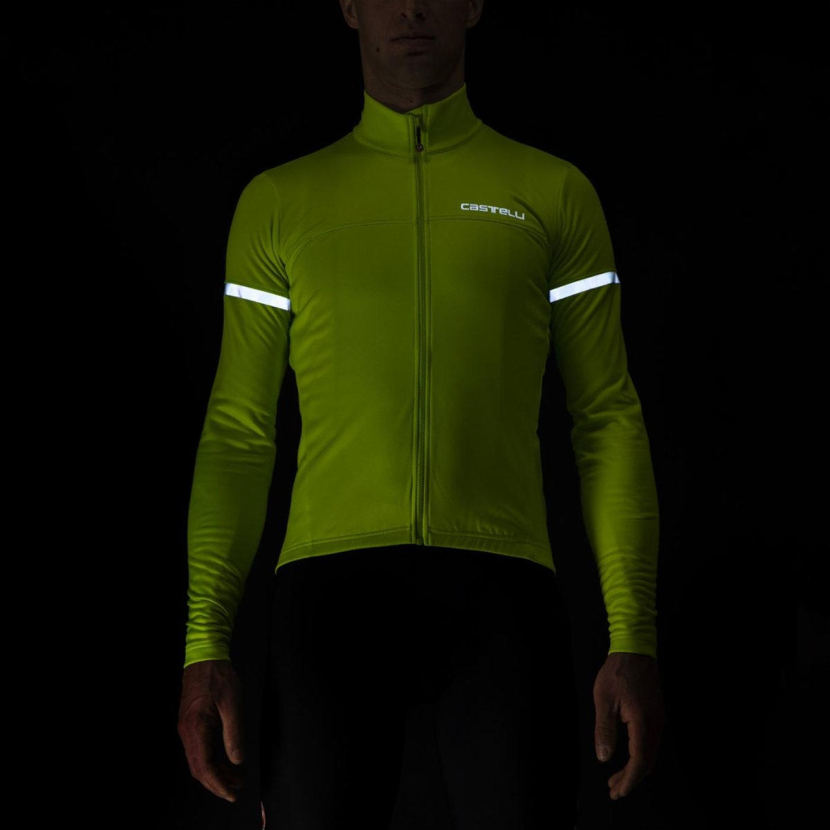 CASTELLI FONDO 2 JERSEY FZ ELECTRIC LIME/SILVER REFLEX