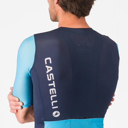 CASTELLI CORRETTO JERSEY BELGIAN BLUE/BLUE FIAMMA-WHITE