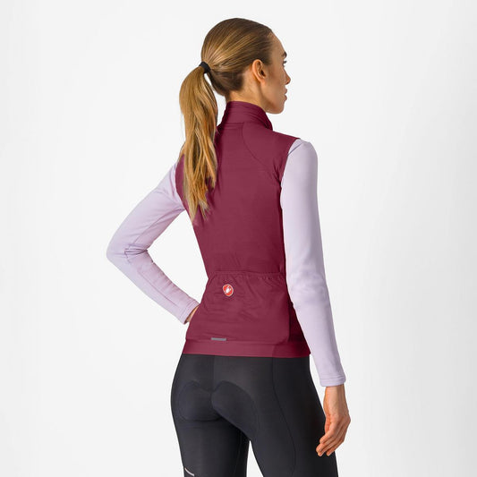 CASTELLI ESPRESSO WOMENS VEST DEEP BORDEAUX