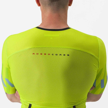 CASTELLI FREE SANREMO 2 SUIT SHORT SLEEVE ELECTRIC LIME/NIAGARA BLUE
