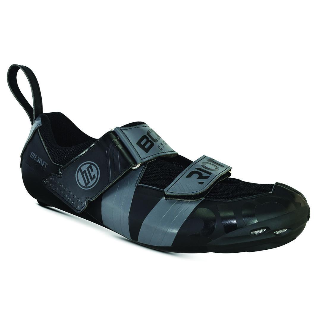 BONT RIOT TR+ BLACK & CHARCOAL WIDE FIT