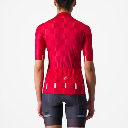 CASTELLI DIMENSIONE JERSEY RICH RED/HIBISCUS-WHITE