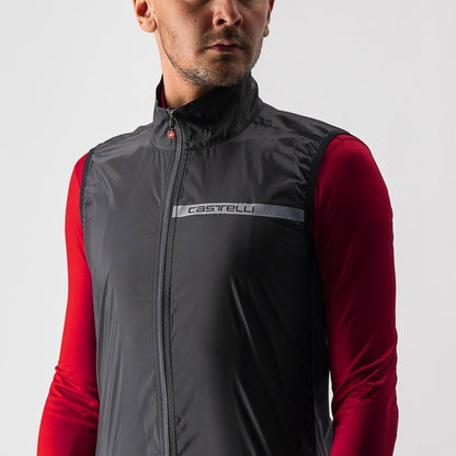 CASTELLI SQUADRA STRETCH VEST LIGHT BLACK/DARK GRAY