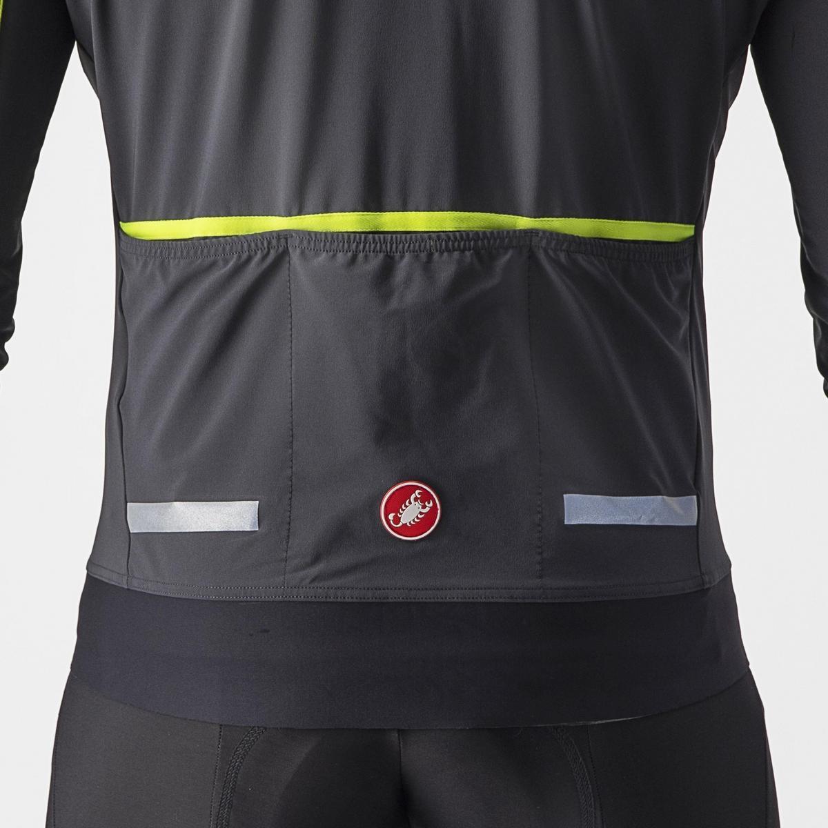 CASTELLI FLIGHT JACKET AIR DARK GRAY/ELECTRIC LIME
