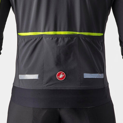 CASTELLI FLIGHT JACKET AIR DARK GRAY/ELECTRIC LIME