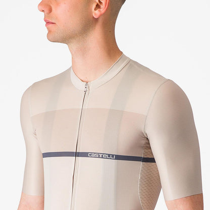 CASTELLI TRADIZIONE JERSEY SILVER MOON/CLAY-TWILIGHT BLUE
