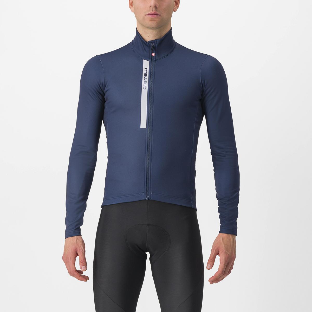 CASTELLI ENTRATA THERMAL JERSEY BELGIAN BLUE/SILVER GRAY