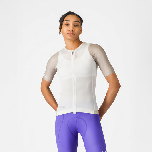 CASTELLI CORRETTO WOMENS JERSEY IVORY/CLAY-BLACK