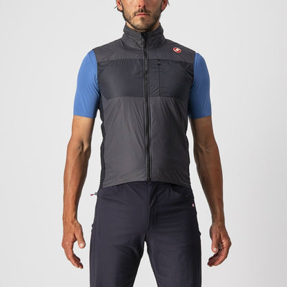 CASTELLI UNLIMITED PUFFY VEST DARK GREY/BLACK-SILVER GREY