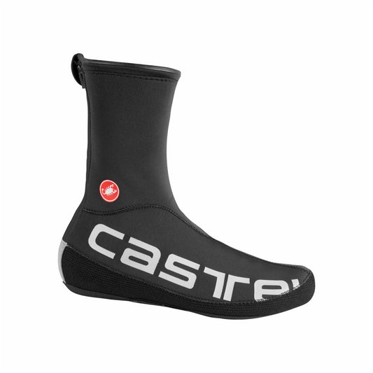 CASTELLI DILUVIO UL SHOECOVER BLACK/SILVER REFLEX