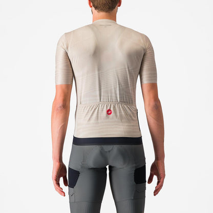 CASTELLI UNLIMITED ENDURANCE JERSEY SILVER MOON/ORANGE RUST