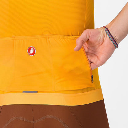 CASTELLI ESPRESSO JERSEY VIVID ORANGE/DARK GRAY