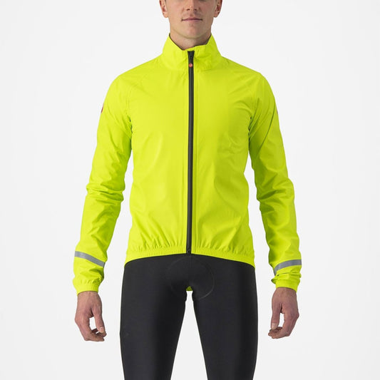 CASTELLI EMERGENCY 2 RAIN JACKET ELECTRIC LIME