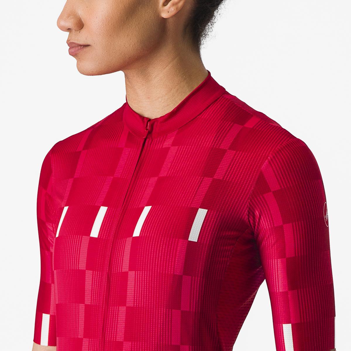 CASTELLI DIMENSIONE JERSEY RICH RED/HIBISCUS-WHITE
