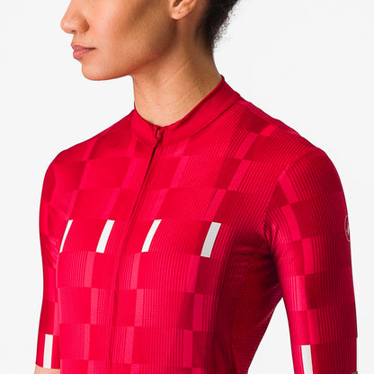CASTELLI DIMENSIONE JERSEY RICH RED/HIBISCUS-WHITE