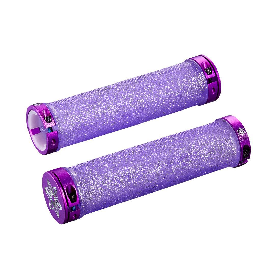 Supacaz Bar Grips Diamond Purp Clr/Bling