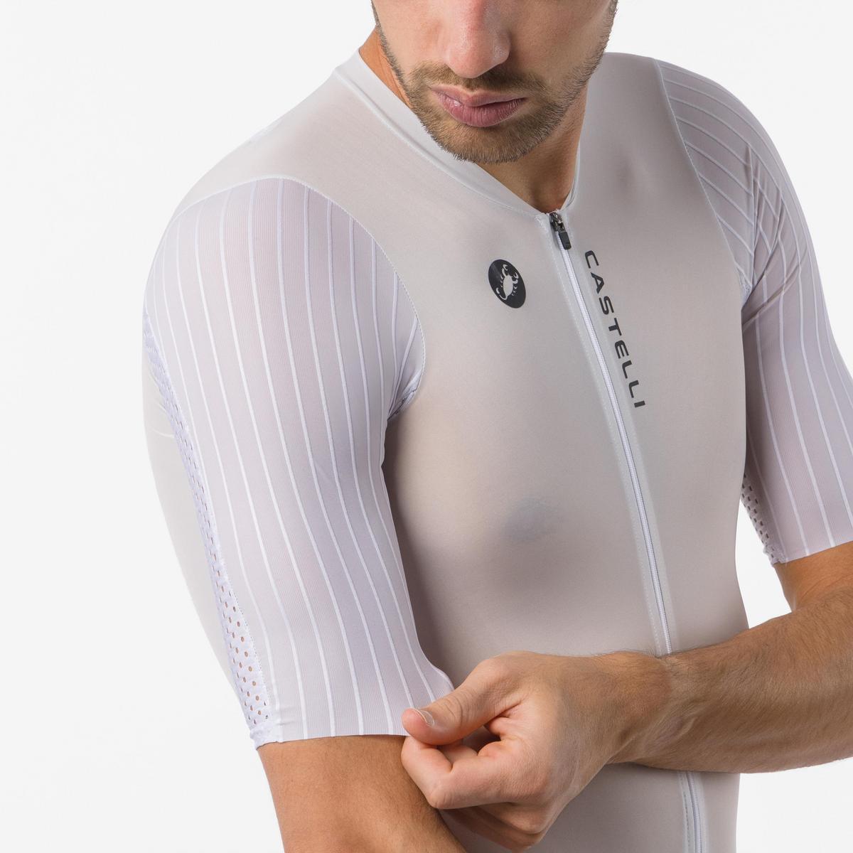 CASTELLI PR 3 SPEED SUIT WHITE/BLACK