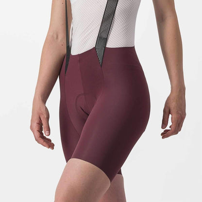 CASTELLI FREE AERO RC WOMENS BIBSHORT DEEP BORDEAUX