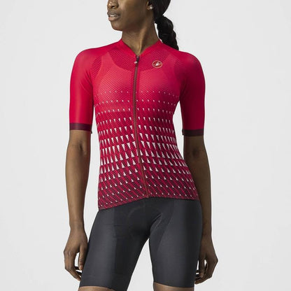 CASTELLI CLIMBER'S 2.0 WOMENS JERSEY RASPBERRY & WHITE-BORDEAUX