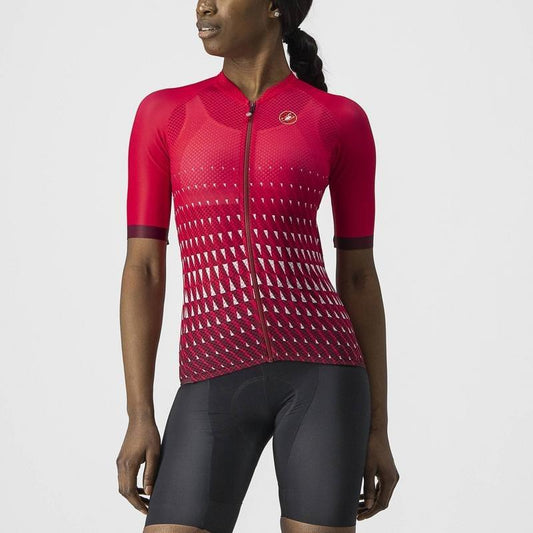 CASTELLI CLIMBER'S 2.0 WOMENS JERSEY RASPBERRY & WHITE-BORDEAUX