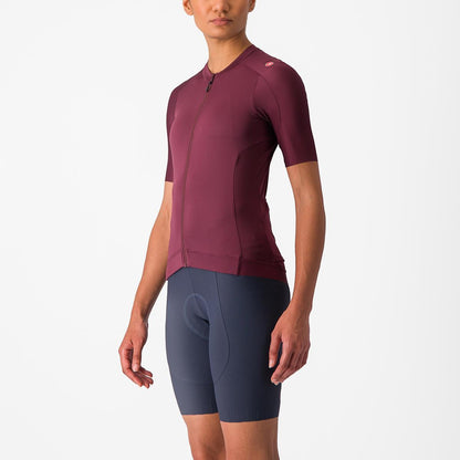 CASTELLI ESPRESSO  WOMENS JERSEY DEEP BORDEAUX/DEEP BORDEAUX
