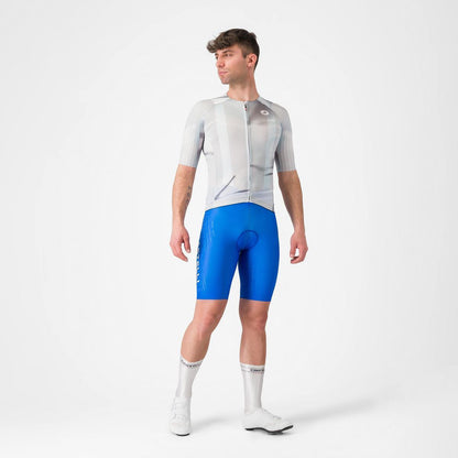 CASTELLI AERO RACE 8S JERSEY SILVER GRAY/SMOKY GRAY