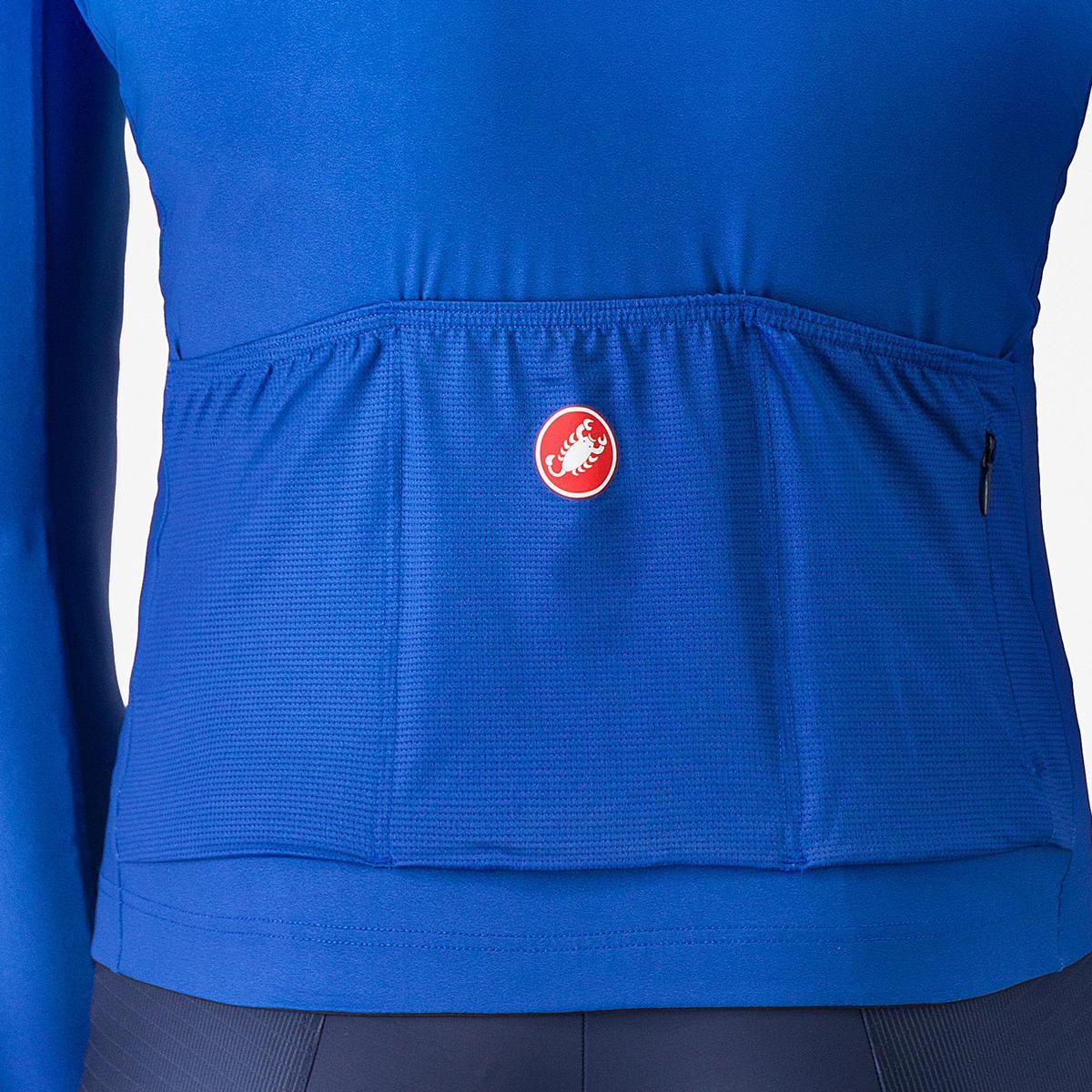 CASTELLI UPF LONG SLEEVE JERSEY AZZURRO ITALIA