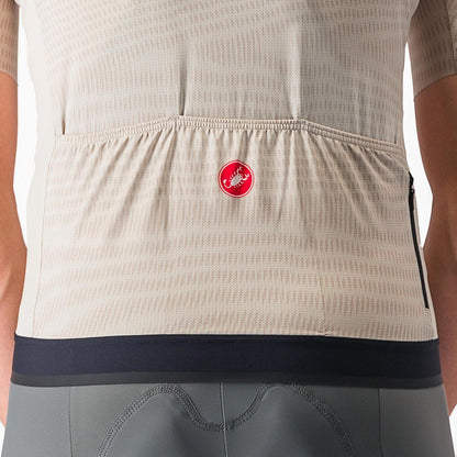 CASTELLI UNLIMITED ENDURANCE JERSEY SILVER MOON/ORANGE RUST