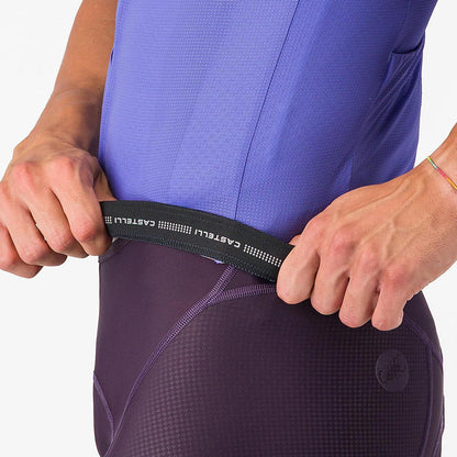 CASTELLI DRITTONE LOGO JERSEY ULTRAVIOLET/ROSA GIRO