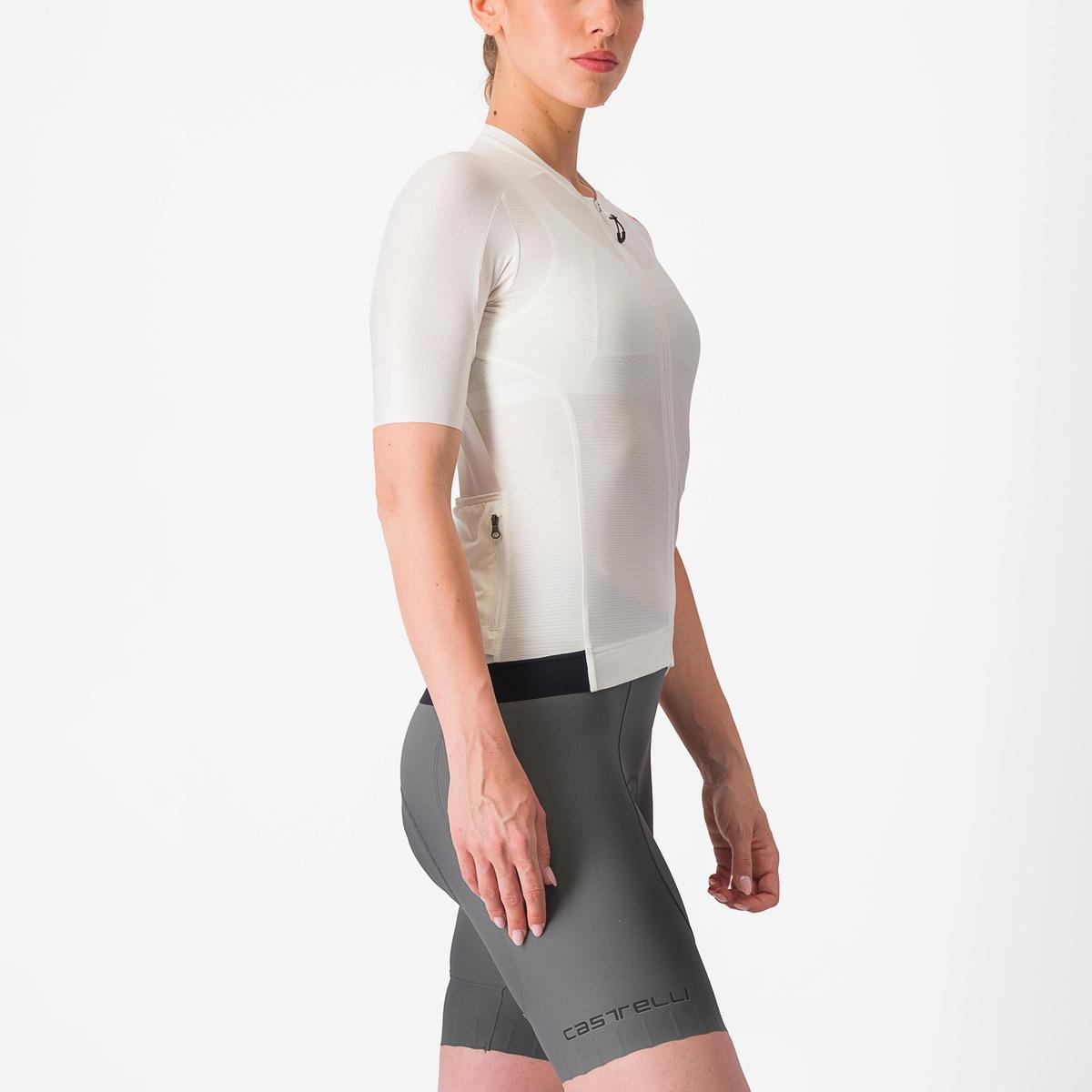CASTELLI ESPRESSO  WOMENS JERSEY IVORY/DARK GRAY