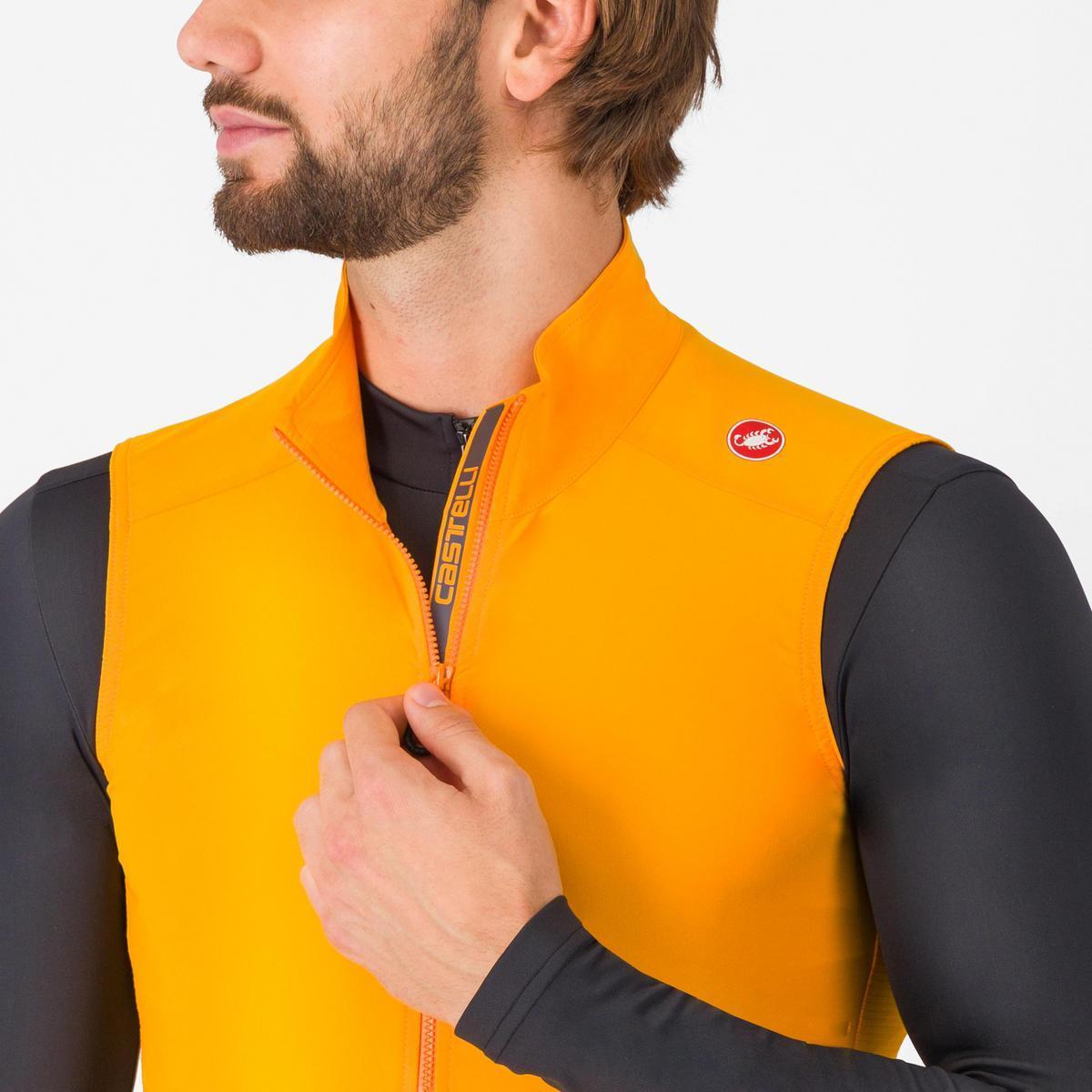 CASTELLI ESPRESSO VEST VIVID ORANGE/DARK GRAY